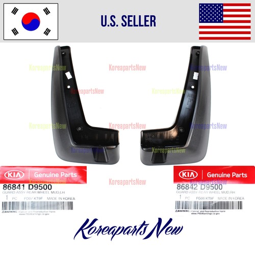 Rear splash flaps mud - rear, lh