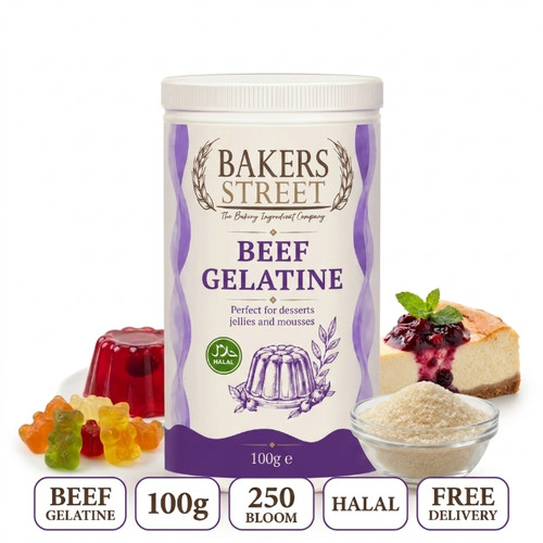Beef gelatine 100g - beef,