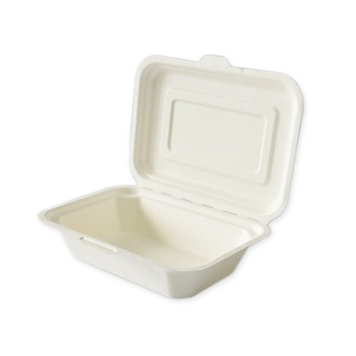 Baggasse takeaway clamshell - takeaway,