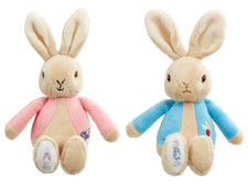 Peter Rabbit  Flopsy Bunny Bean Rattle, Beatrix Potter Soft Baby Boy or Girl Toy