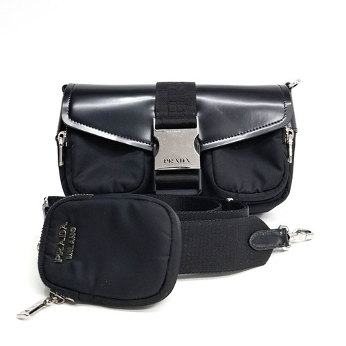Prada nylon brushed black - re-nylon,