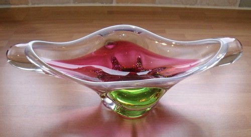 Vintage czech cranberry - vintage, green