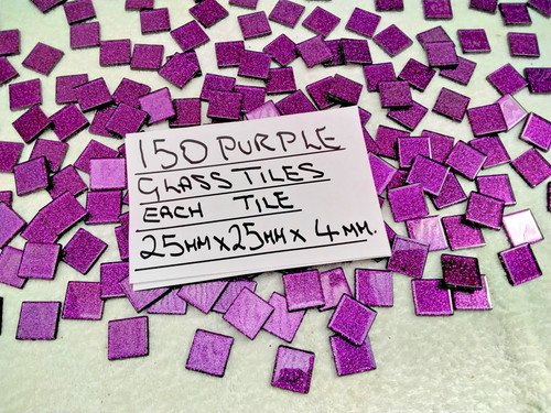Mosaic glass tiles purple - tiles,