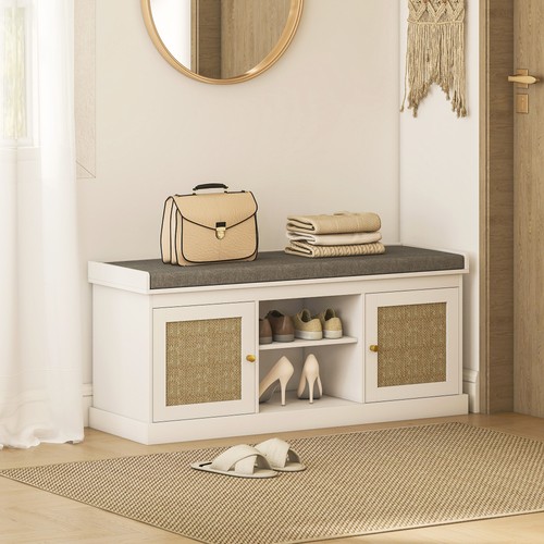 Shoe storage bench with - bench, padded