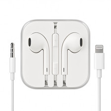 Wired Earphones Headphones with Mic & Case 3.5mm Jack / Lightning iPhone Samsung