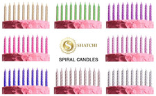 10XSprial Candles Cake Topper Birthday Wedding Anniversary Party Cake Decoration