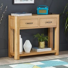 Soho Oak 2 Drawer Console Hall