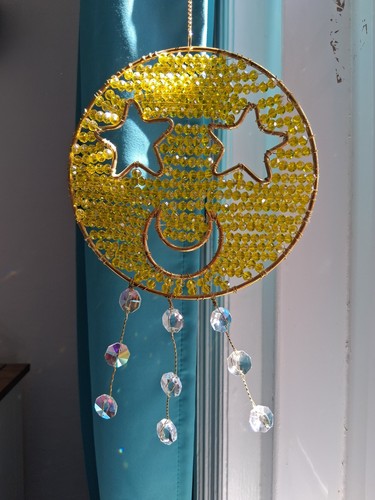Smiley face suncatcher glass - ,