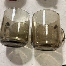 Arc France Smoked Glass Mugs