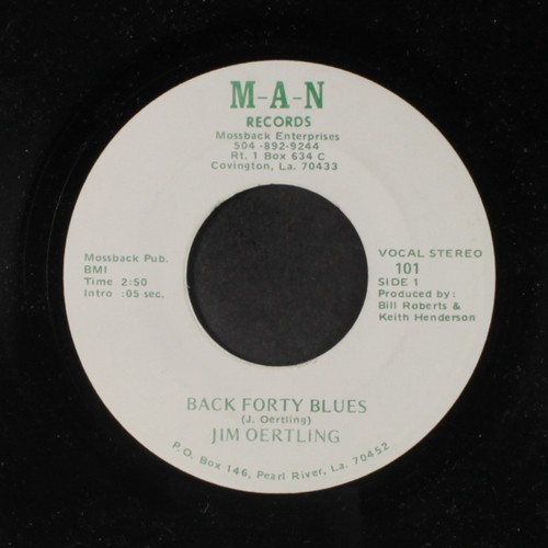 Jim oertling back forty - oertling:, blues