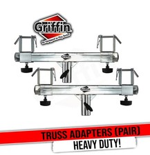 GRIFFIN T Bar Adapters for Lighting Truss Stands (2)| Triangle / Square Trussing