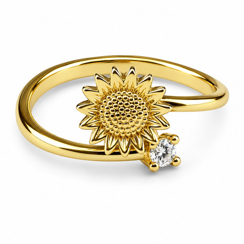Sunflower spinner ring - spinner,