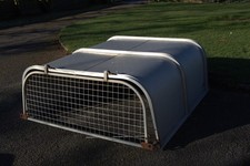 Nissan Navara D22 Ifor Williams Aluminium canopy in silver with mesh door.