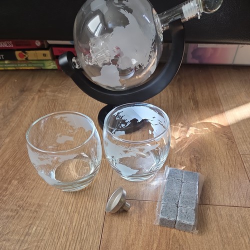 Ship bottle globe - ship, a
