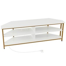 COSTWAY 55” Media Entertainment Center Corner TV Stand for TVs up to 60” TV