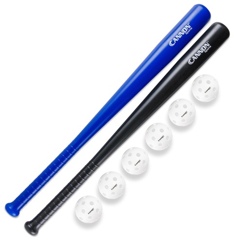 Plastic baseball bat and - baseball,
