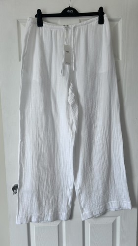 Muslin cloth wide leg - m&s,