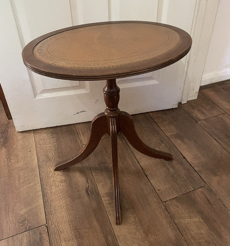 Reproduction leather topped - leather,