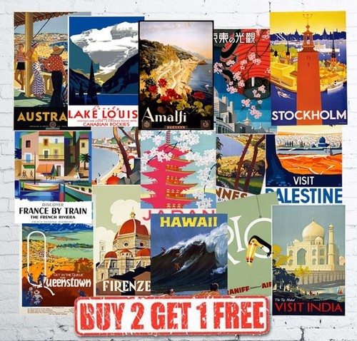 Metal signs vintage travel - signs, &
