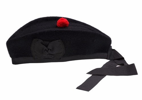 Glengarry hat plain black - hat,