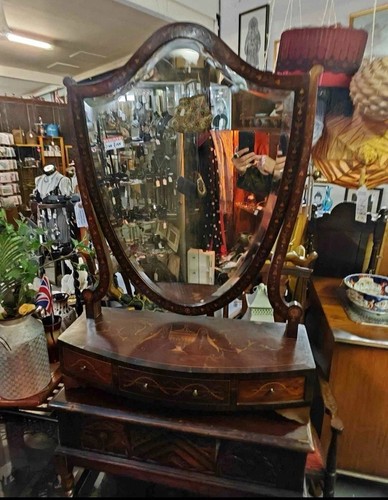 Antique mahogany dressing - mahogany,