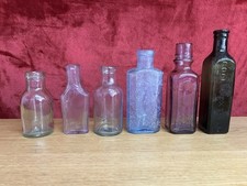 VINTAGE GLASS BOTTLES DARK