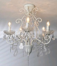 Antiqued Chandelier white