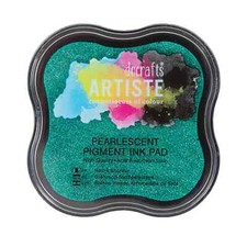 New DoCrafts Artiste Pearlescent Metallic Ink Pads 18 Shades Stamping Embossing