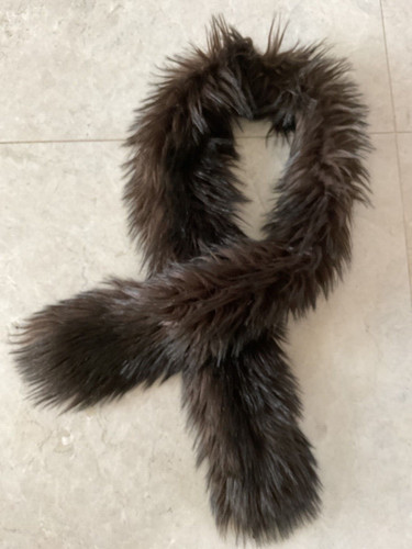 Vintage brown faux - brown, fur