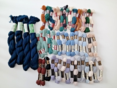 Tapestry wool and persian yarn - and,