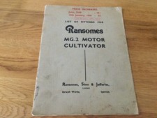 Ransomes MG2 parts manual