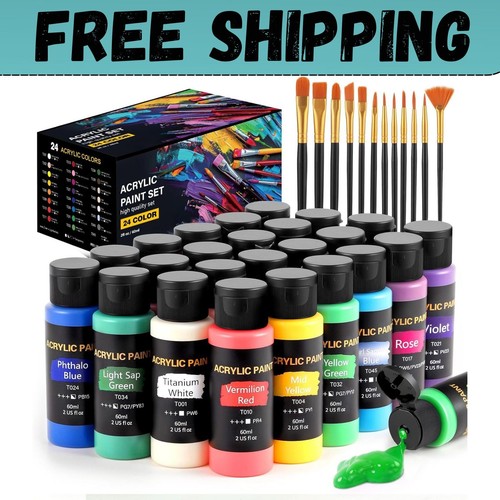 Acrylic paint set - paint, set,