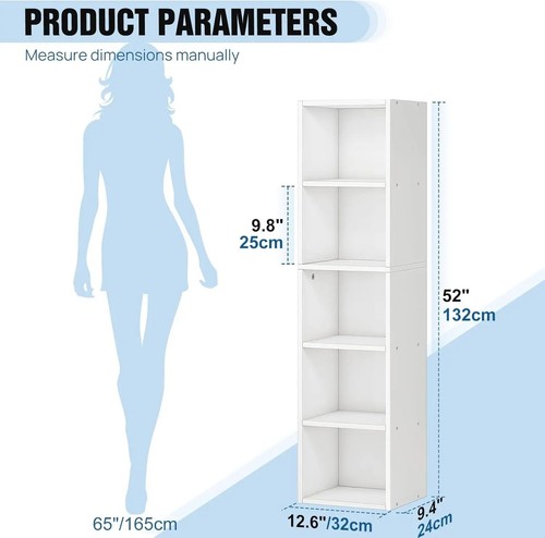 Wooden cube bookcase 4 - 2, 5