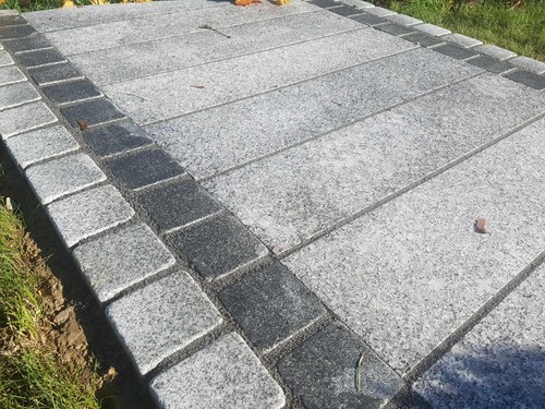 Flamed silver granite - granite, 100x100