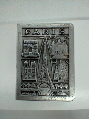 Vintage metal matchbox holder - metal,