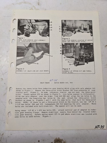 Arps half track - arps, axle