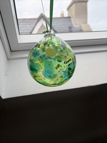 Handmade glass bauble - glass,