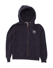 SOUL CAL Womens Zip Hoodie Sweater UK 16 Large Navy Blue Cotton CI04