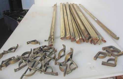 Antique brass stair rods x14 - antique,