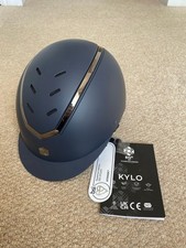 Brand New Charles Owen EQX Kylo Hat Navy & Rose Gold - Adjustable Large