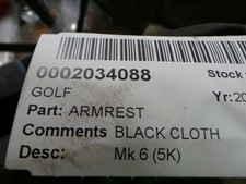 VOLKSWAGEN GOLF ARMREST MATCH