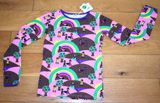 SMAFOLK RAINBOW FARM LANDSCAPE LONG SLEEVE TOP - 11-12 years, pink, new with tag