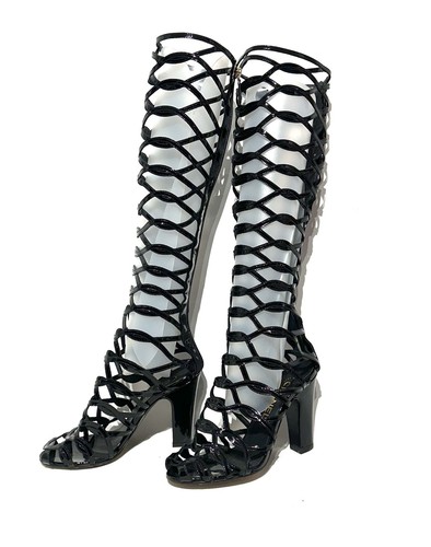 Chanel black patent leather - chanel,
