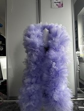 Large Lavender & White Tulle