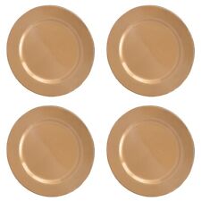 4x Metallic Charger Plates