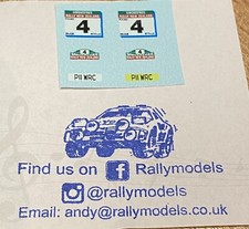 1/43 decals Trofeu / IXO Subaru Impreza WRC Eriksson 1997 Rally New Zealand