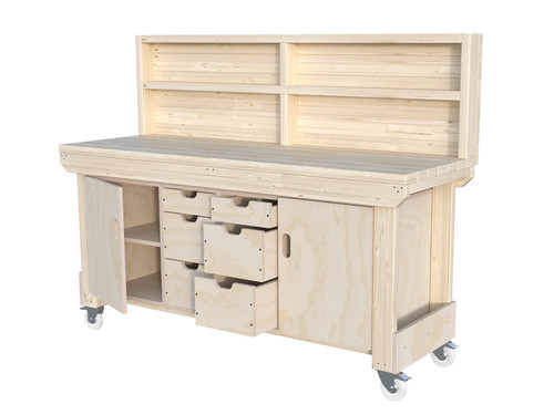 Wooden tool storage - tool, bench