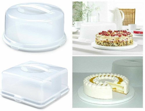 Plastic cake box tub - plastic, with