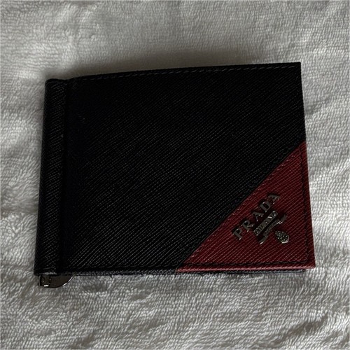 Prada men wallet black - prada, black/red