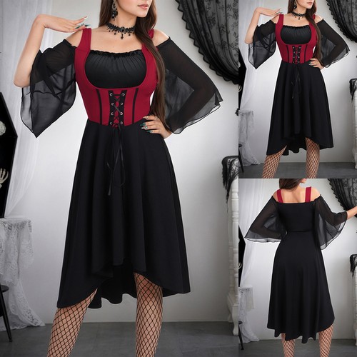 Halloween women gothic lace - lace, up